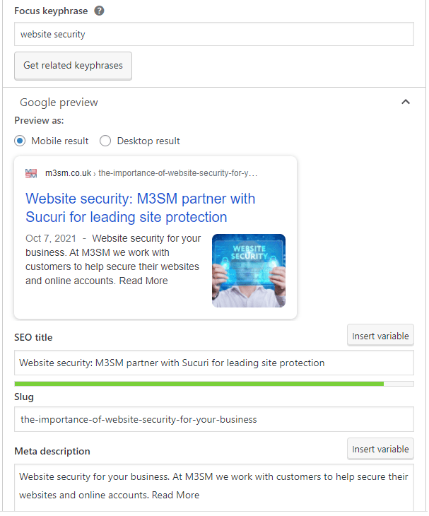Yoast SEO Plugin
